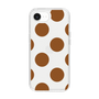 スリムプロテクションケース［ シンプルドット - Brown ］