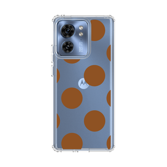 スリムプロテクションケース［ シンプルドット - Brown ］
