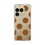 スリムプロテクションケース［ シンプルドット - Brown ］