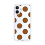 スリムプロテクションケース［ シンプルドット - Brown ］