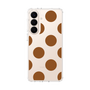 スリムプロテクションケース［ シンプルドット - Brown ］