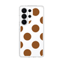 スリムプロテクションケース［ シンプルドット - Brown ］