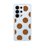 スリムプロテクションケース［ シンプルドット - Brown ］