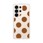 スリムプロテクションケース［ シンプルドット - Brown ］