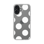 スリムプロテクションケース［ シンプルドット - White ］
