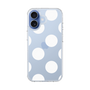 スリムプロテクションケース［ シンプルドット - White ］