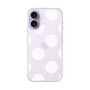 スリムプロテクションケース［ シンプルドット - White ］
