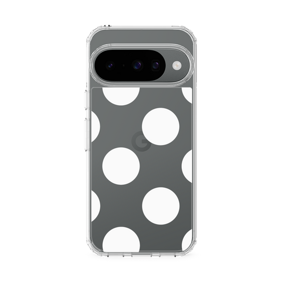 スリムプロテクションケース［ シンプルドット - White ］