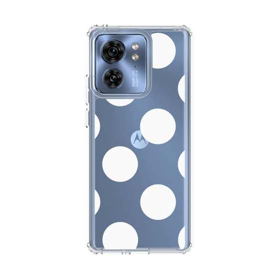 スリムプロテクションケース［ シンプルドット - White ］