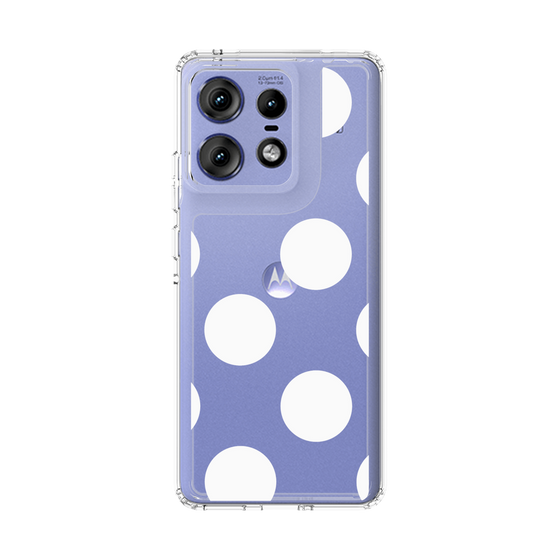 スリムプロテクションケース［ シンプルドット - White ］