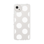 スリムプロテクションケース［ シンプルドット - White ］