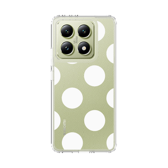 スリムプロテクションケース［ シンプルドット - White ］