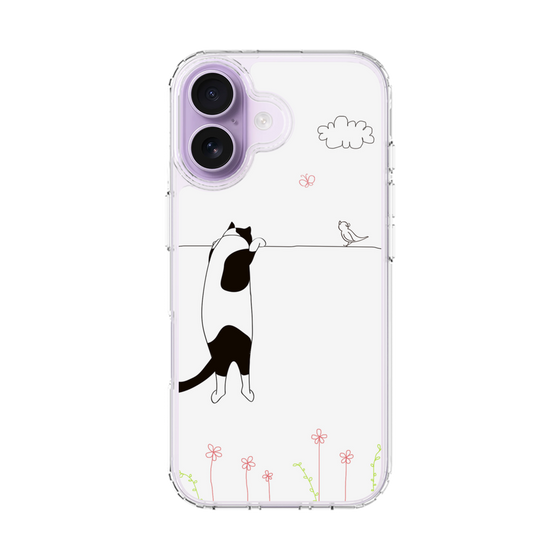 スリムプロテクションケース［ 夢中に覗く三毛ねこ ］