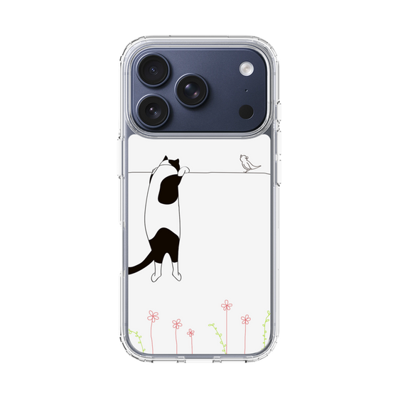 スリムプロテクションケース［ 夢中に覗く三毛ねこ ］