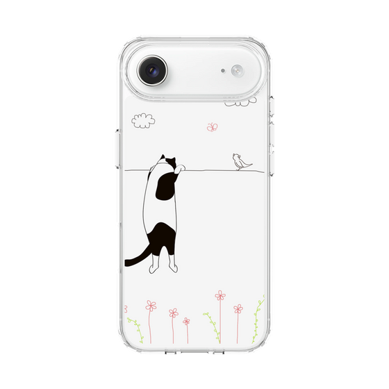 スリムプロテクションケース［ 夢中に覗く三毛ねこ ］