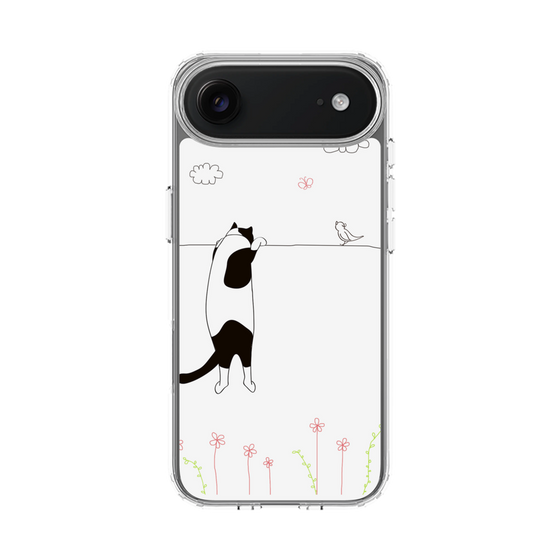 スリムプロテクションケース［ 夢中に覗く三毛ねこ ］