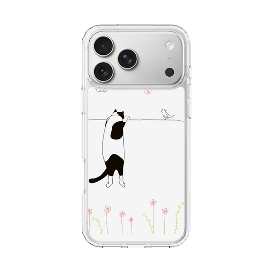 スリムプロテクションケース［ 夢中に覗く三毛ねこ ］