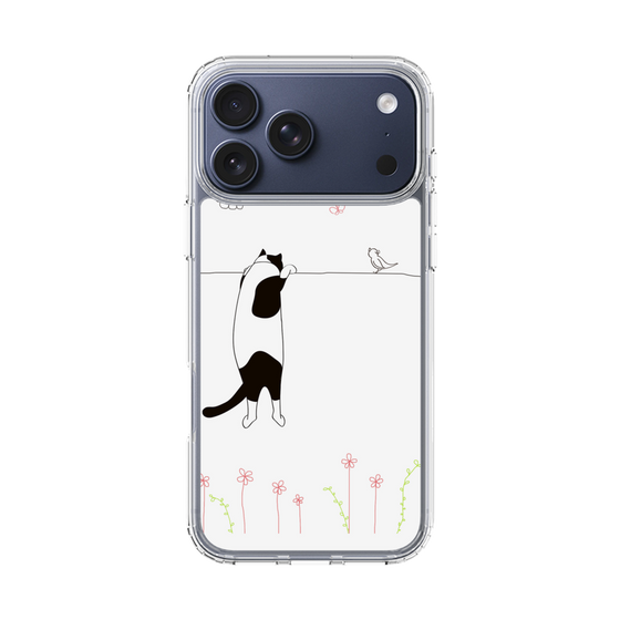 スリムプロテクションケース［ 夢中に覗く三毛ねこ ］