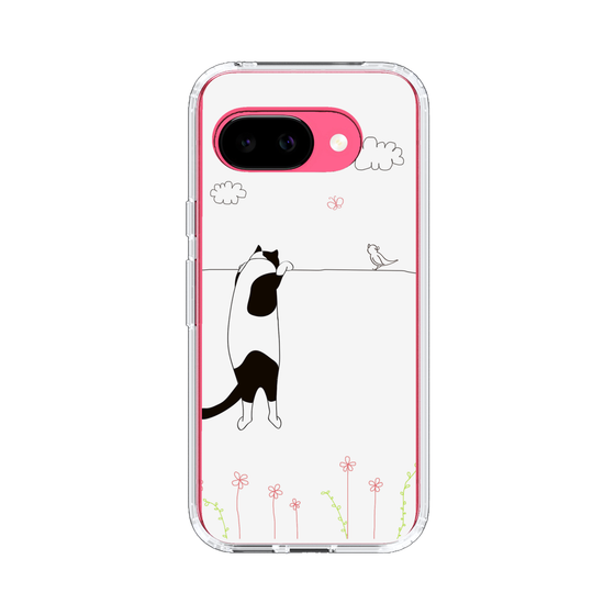 スリムプロテクションケース［ 夢中に覗く三毛ねこ ］