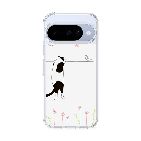 スリムプロテクションケース［ 夢中に覗く三毛ねこ ］