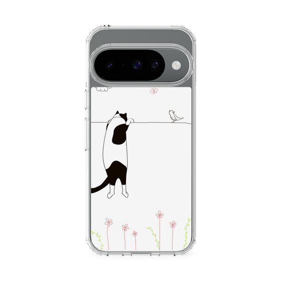 スリムプロテクションケース［ 夢中に覗く三毛ねこ ］