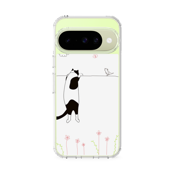 スリムプロテクションケース［ 夢中に覗く三毛ねこ ］