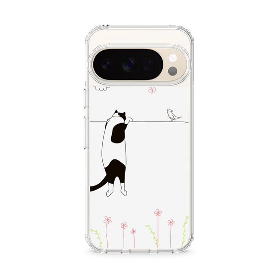 スリムプロテクションケース［ 夢中に覗く三毛ねこ ］