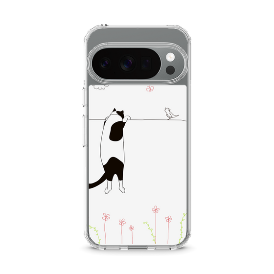 スリムプロテクションケース［ 夢中に覗く三毛ねこ ］