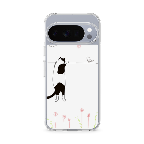 スリムプロテクションケース［ 夢中に覗く三毛ねこ ］