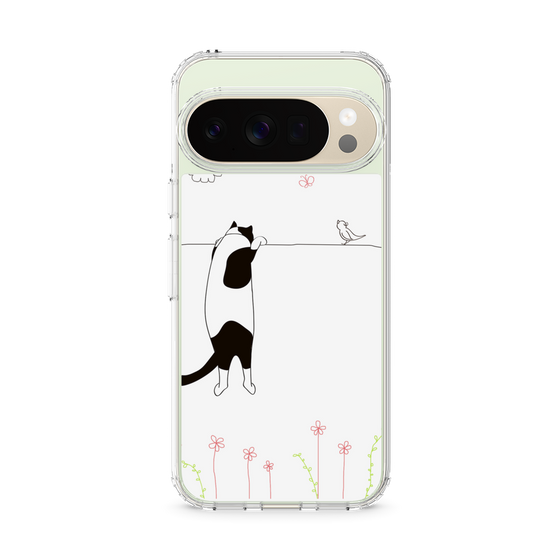 スリムプロテクションケース［ 夢中に覗く三毛ねこ ］