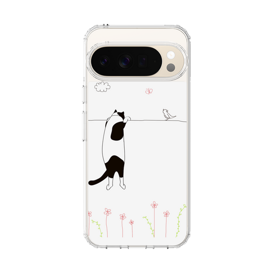 スリムプロテクションケース［ 夢中に覗く三毛ねこ ］