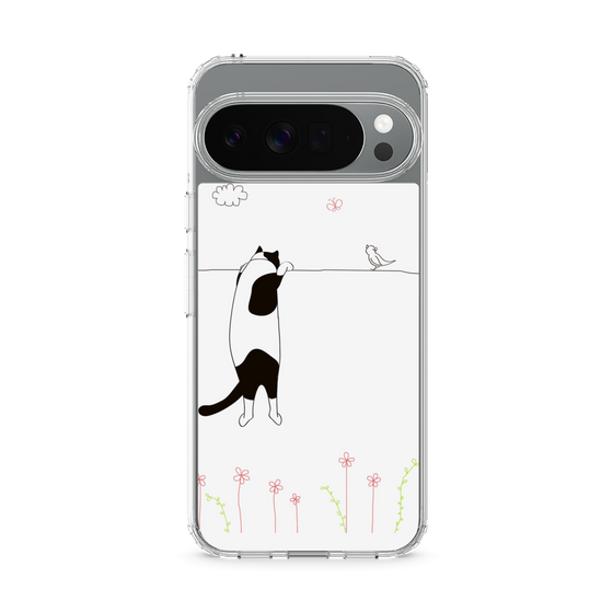 スリムプロテクションケース［ 夢中に覗く三毛ねこ ］