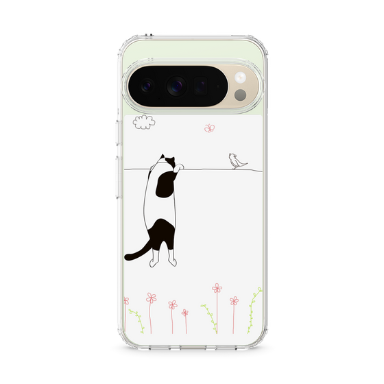 スリムプロテクションケース［ 夢中に覗く三毛ねこ ］