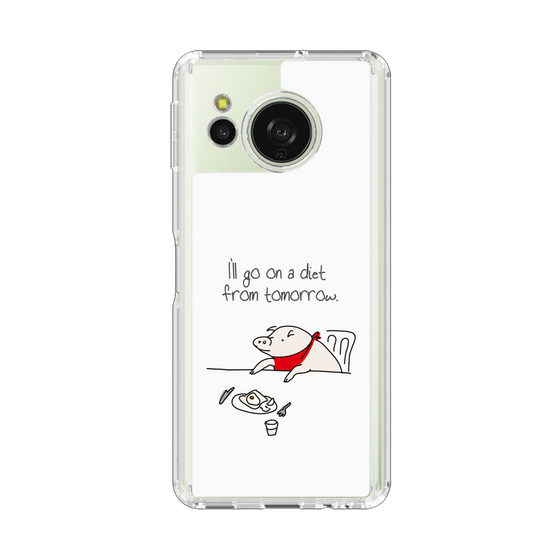 スリムプロテクションケース［ ブタ子の挑戦 ］