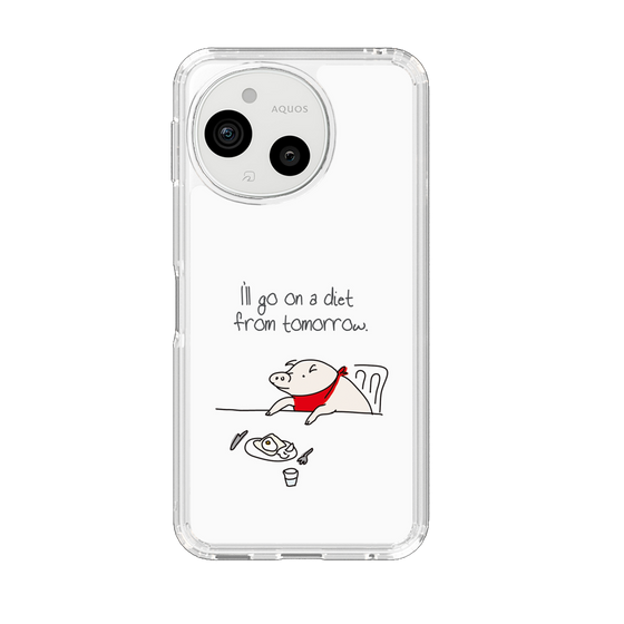 スリムプロテクションケース［ ブタ子の挑戦 ］