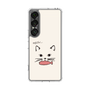 スリムプロテクションケース［ 食いしん坊なねこ - White ］