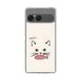 スリムプロテクションケース［ 食いしん坊なねこ - White ］