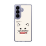 スリムプロテクションケース［ 食いしん坊なねこ - White ］