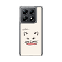 スリムプロテクションケース［ 食いしん坊なねこ - White ］