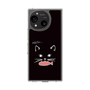 スリムプロテクションケース［ 食いしん坊なねこ - Black ］