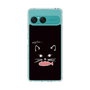 スリムプロテクションケース［ 食いしん坊なねこ - Black ］