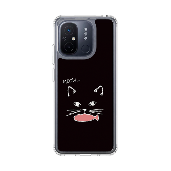 スリムプロテクションケース［ 食いしん坊なねこ - Black ］