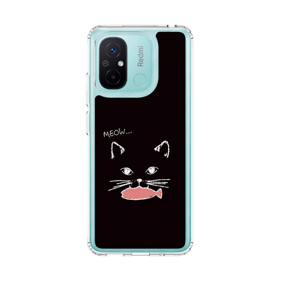 スリムプロテクションケース［ 食いしん坊なねこ - Black ］