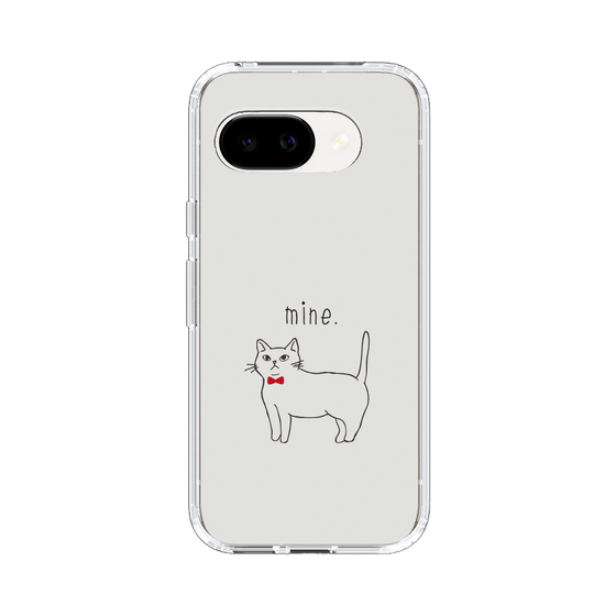 スリムプロテクションケース［ 蝶ネクタイねこ - White ］