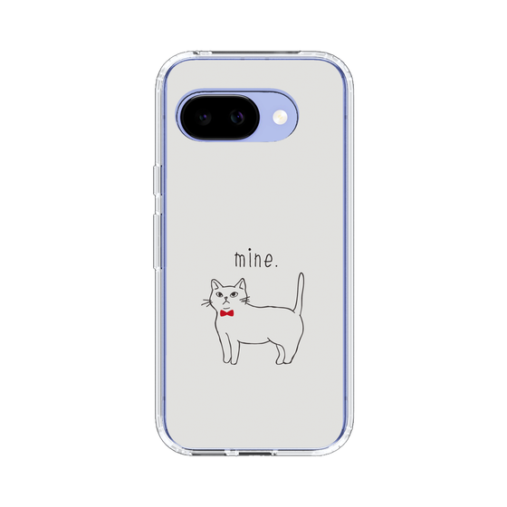 スリムプロテクションケース［ 蝶ネクタイねこ - White ］