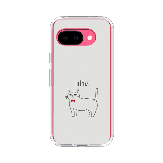 スリムプロテクションケース［ 蝶ネクタイねこ - White ］