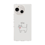 スリムプロテクションケース［ 蝶ネクタイねこ - White ］