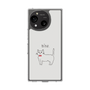 スリムプロテクションケース［ 蝶ネクタイねこ - White ］