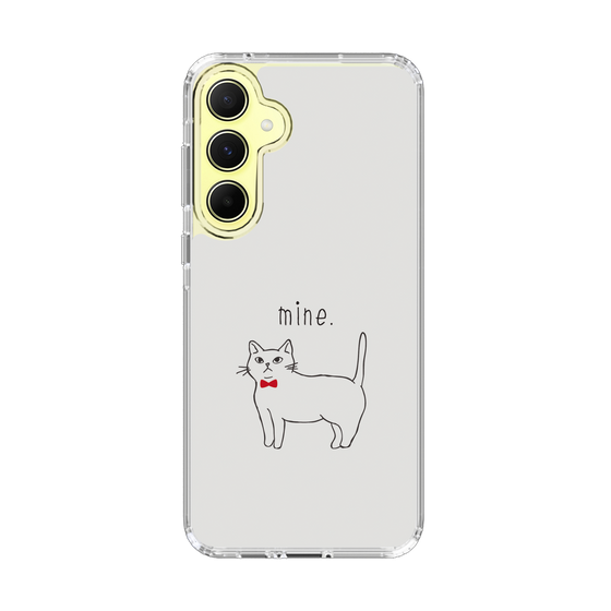 スリムプロテクションケース［ 蝶ネクタイねこ - White ］