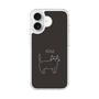 スリムプロテクションケース［ 蝶ネクタイねこ - Black ］